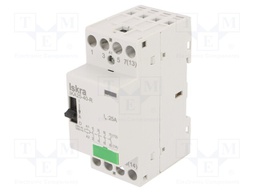 Contactor: 4-pole installation; NO x4; 230VAC; 25A; DIN; IKA-R
