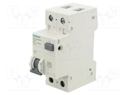 RCBO breaker; Inom: 13A; Ires: 30mA; Poles: 1+N; 230/400VAC; DIN
