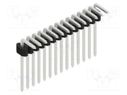 Connector: pin strips; pin header; male; PIN: 14; 1.27mm; THT; 1x14