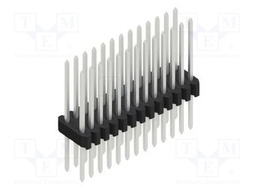 Connector: pin strips; pin header; male; PIN: 26; 1.27mm; THT; 2x13