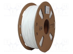 Filament: PLA; 1.75mm; white; 190÷220°C; 1kg; flexible