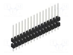 Connector: pin strips; pin header; male; PIN: 16; 2.54mm; THT; 1x16