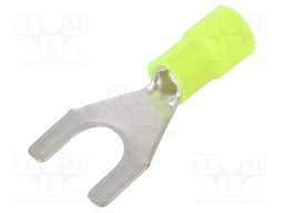 Tip: fork; M8; Ø: 8.2mm; 4÷6mm2; crimped; for cable; insulated; 105°C