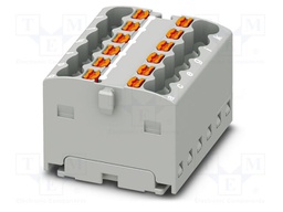 Splice terminal: rail; 17.5A; 450V; push-in; PA; L: 17.7mm; W: 24.9mm