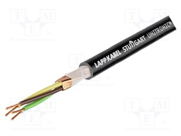Wire; UNITRONIC® LiYD11Y; 4x0.25mm2; PUR; black; 250V