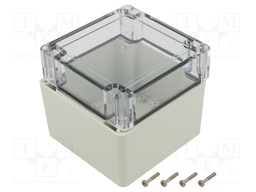 Enclosure: multipurpose; X: 105mm; Y: 105mm; Z: 90mm; ZP; light grey