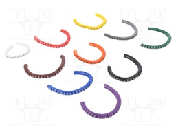 Markers for cables and wires; 2.5÷5mm; PVC; -30÷60°C; leaded; PA