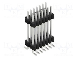 Connector: pin strips; pin header; male; PIN: 14; 1.27mm; SMT; 2x7