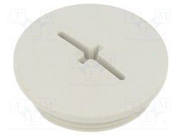 Stopper; M32; IP68; Mat: polyamide; light grey; with seal