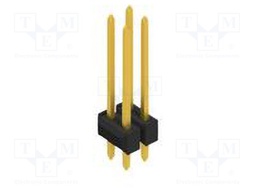 Connector: pin strips; pin header; male; PIN: 4; 2.54mm; THT; 2x2