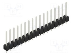 Connector: pin strips; pin header; male; PIN: 17; 2.54mm; THT; 1x17