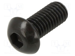 Screw; M8x18; 1.25; Head: button; hex key; HEX 5mm; steel; ISO 7380