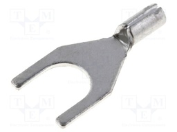 Fork terminal; M4; 0.1÷0.5mm2; crimped; for cable; non-insulated