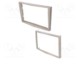 Radio mounting frame; Opel; 2 DIN; champagne