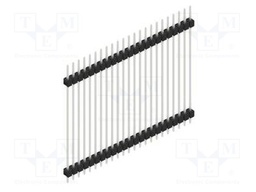 Connector: pin strips; pin header; male; PIN: 23; 2.54mm; THT; 1x23