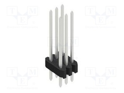 Connector: pin strips; pin header; male; PIN: 6; 1.27mm; THT; 2x3