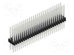 Connector: pin strips; pin header; male; PIN: 54; 1.27mm; THT; 2x27