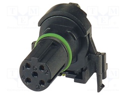 Connector: M12; contact insert; PIN: 4; 250V; angled; IP67; THR; 4A