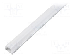 Profiles for LED modules; mat; surface; L: 1m; aluminium; anodized
