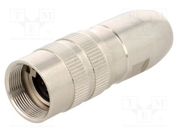 Connector: M16; female; for cable; IP68; plug; soldering; 60V; 3A