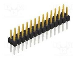Connector: pin strips; pin header; male; PIN: 28; 2.54mm; THT; 2x14