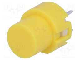 Switch: keypad; Pos: 2; SPST-NO; 0.01A/35VDC; yellow; Mounting: THT