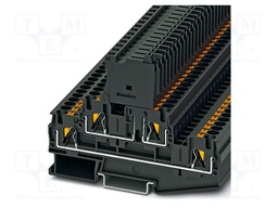 Splice terminal: rail; PA; terminals: 4; W: 6.2mm; H: 102.9mm