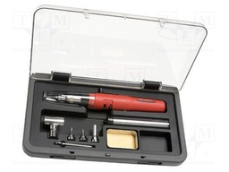 Soldering iron: gas; 1300°C; Tip temp: 450°C