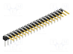 Connector: pin strips; pin header; male; PIN: 20; 2.54mm; THT; 1x20