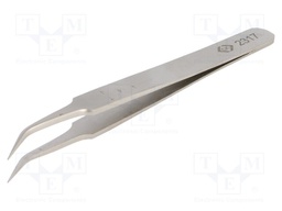 Tweezers; 105mm; for precision works; Blades: narrow,curved