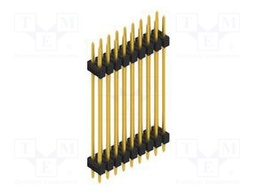 Connector: pin strips; pin header; male; PIN: 18; 2.54mm; THT; 2x9