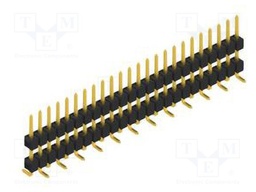 Connector: pin strips; pin header; male; PIN: 24; 2.54mm; SMT; 1x24