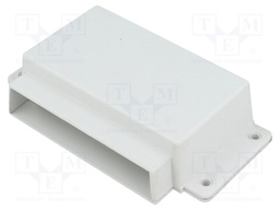 Enclosure: specialist; X: 117mm; Y: 68mm; Z: 28mm; ABS; grey