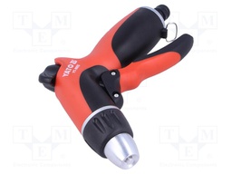 Adjustable spray; ABS,aluminium; pistol; Size: 1/2"