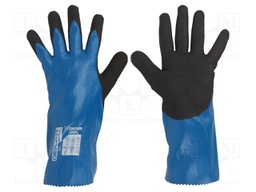 Protective gloves; Size: 9,L; blue; HPPE,nitryl,polyester; Dexcut