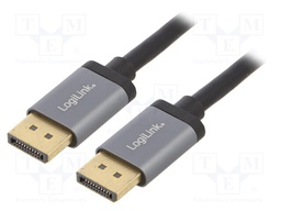 Cable; DisplayPort 1.2,HDCP 1.3; DisplayPort plug,both sides