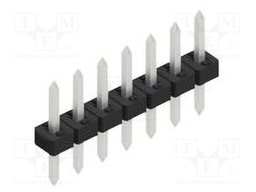 Connector: pin strips; pin header; male; PIN: 7; 2mm; THT; 1x7; 100V